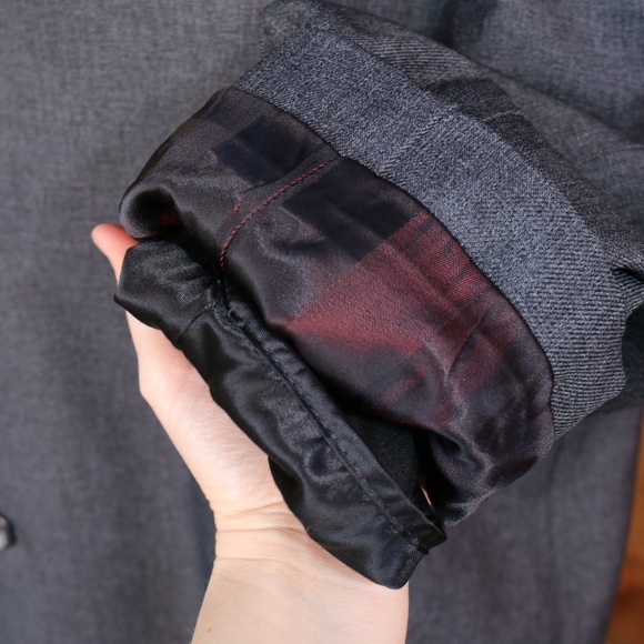 Vintage London Fog Maincoats Charcoal Grey Men's Coat With Removable Liner - Picture 8 of 16